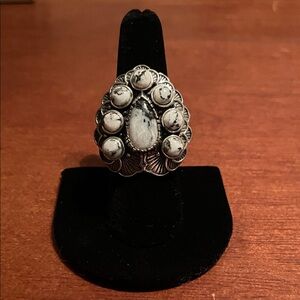 NWOT White Buffalo Turquoise Ring